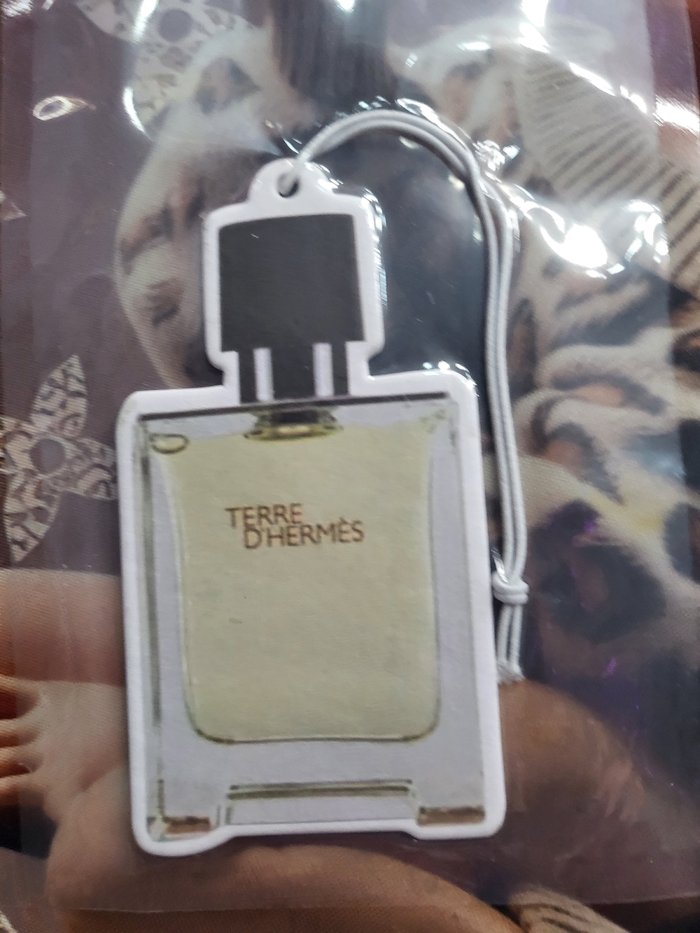 Hermes Terre d'Hermes Cream & Black Scented Phone/Car Accessory